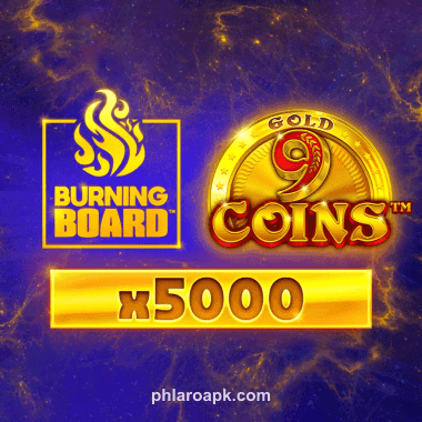9 Coins Gold Burning Board card game